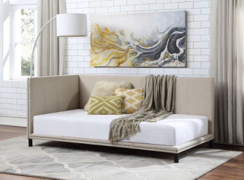 Yinbella - Daybed - Beige Linen - Tony's Home Furnishings