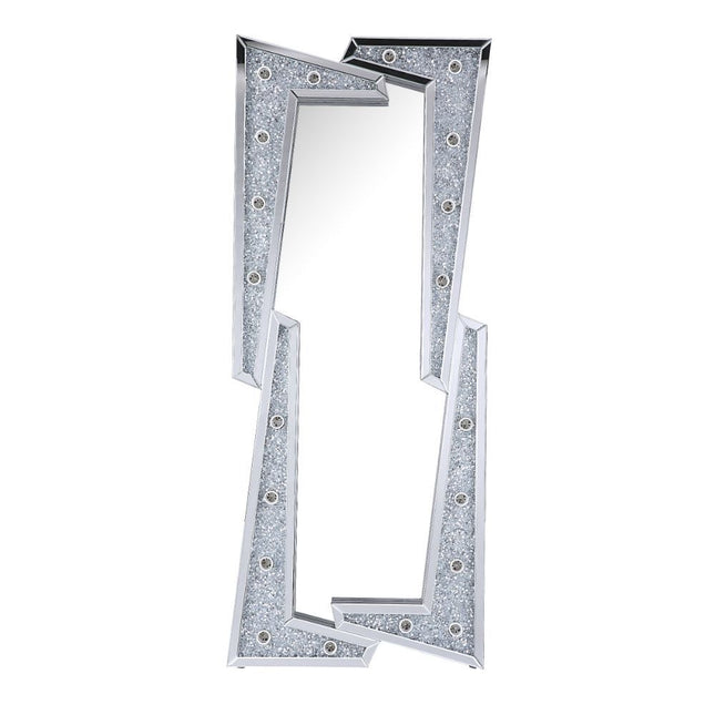 Noralie - Accent Floor Mirror - Pearl Silver - Wood - 63" - Tony's Home Furnishings