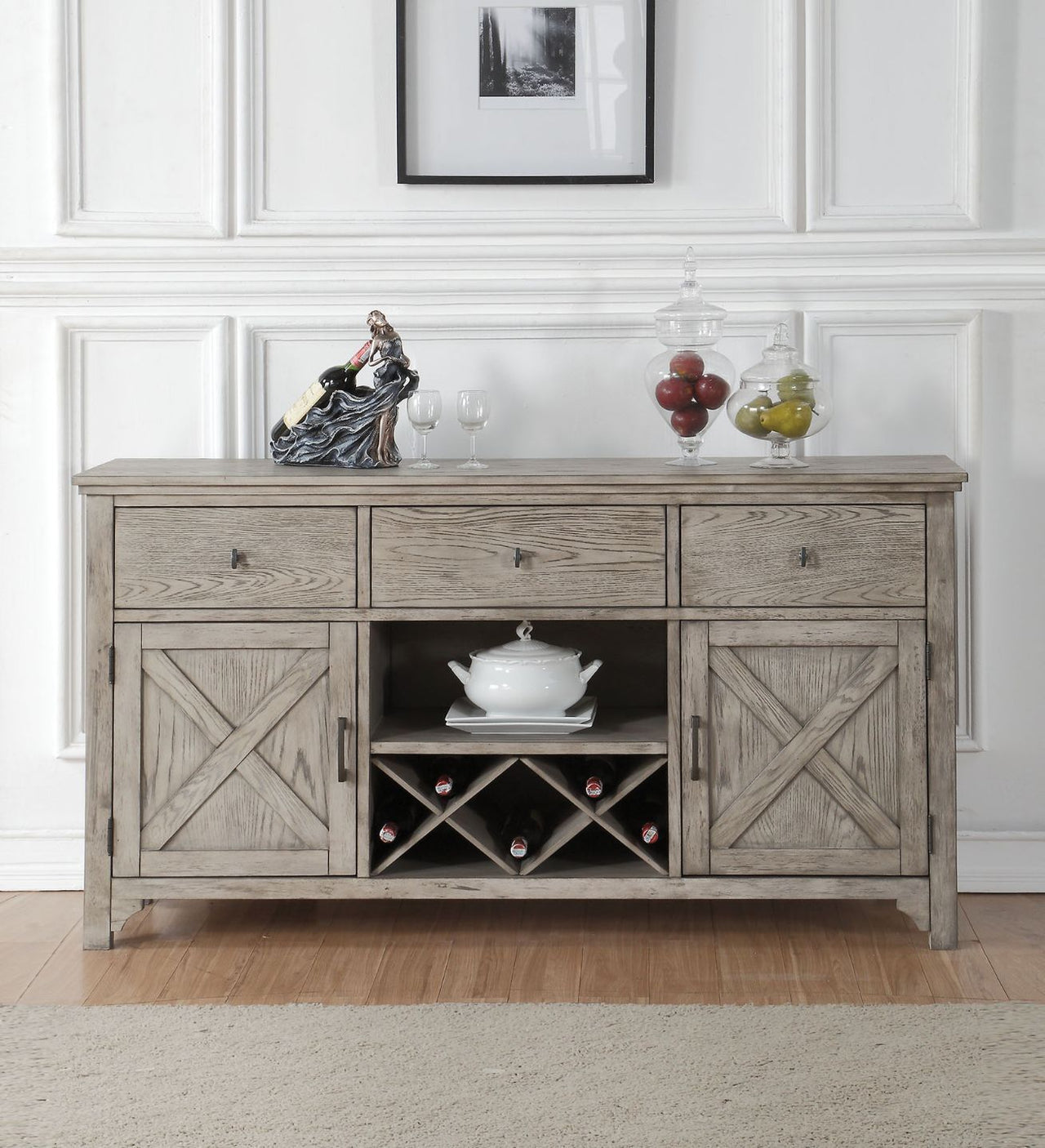 Rocky - Server - Gray Oak - Tony's Home Furnishings