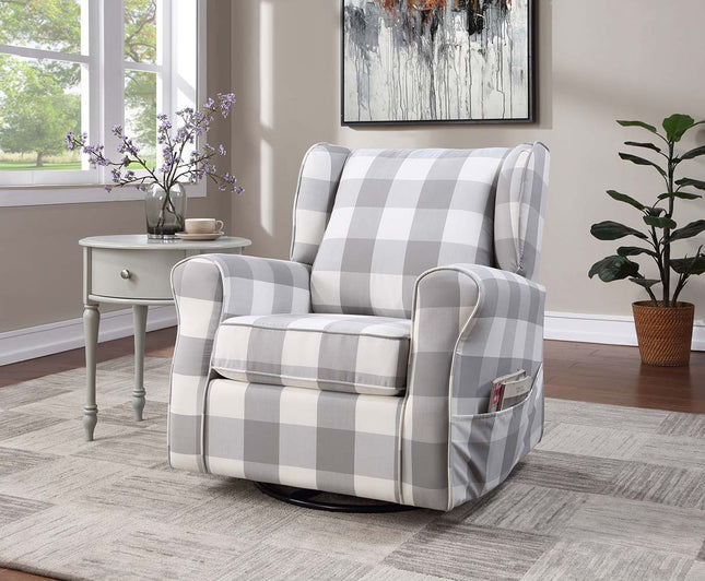 Patli - Swivel Chair - Gray Fabric - Tony's Home Furnishings