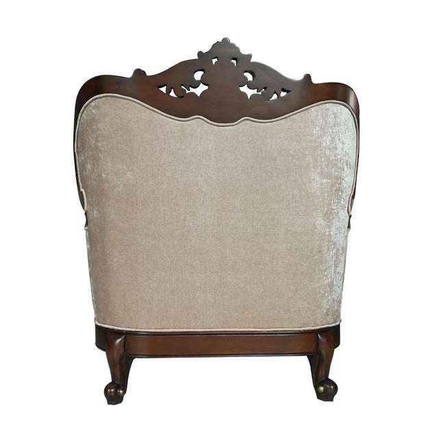 Devayne - Chair - Fabric & Dark Walnut - Tony's Home Furnishings