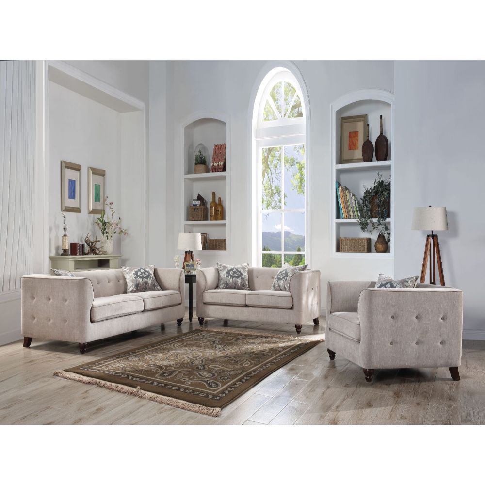 Cyndi - Sofa - Tan Velvet - Tony's Home Furnishings