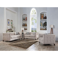 Cyndi - Sofa - Tan Velvet - Tony's Home Furnishings
