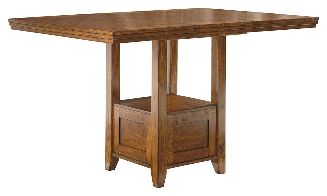 Ralene - Medium Brown - Rect Drm Counter Ext Table - Tony's Home Furnishings