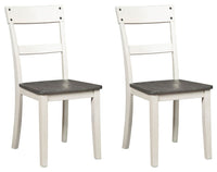 Thumbnail for Nelling - White / Brown / Beige - Dining Room Side Chair (Set of 2) - Tony's Home Furnishings