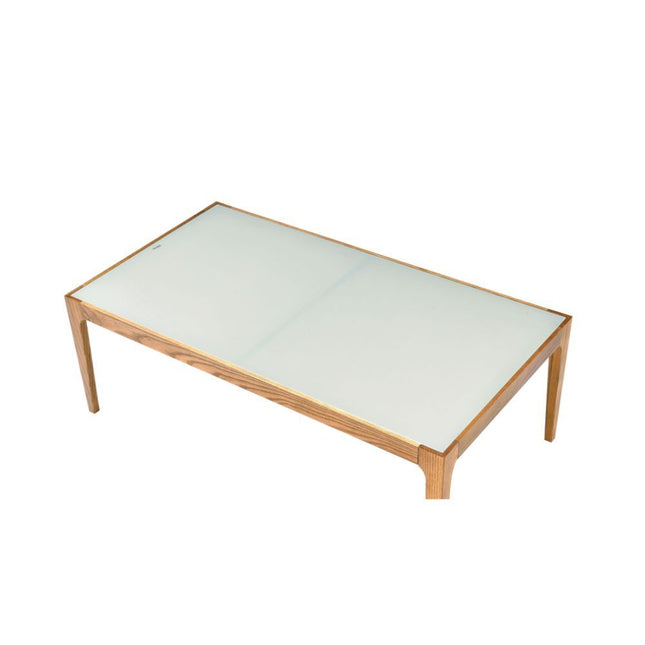 Gwynn - Coffee Table - Natural & Frosted Glass - Tony's Home Furnishings