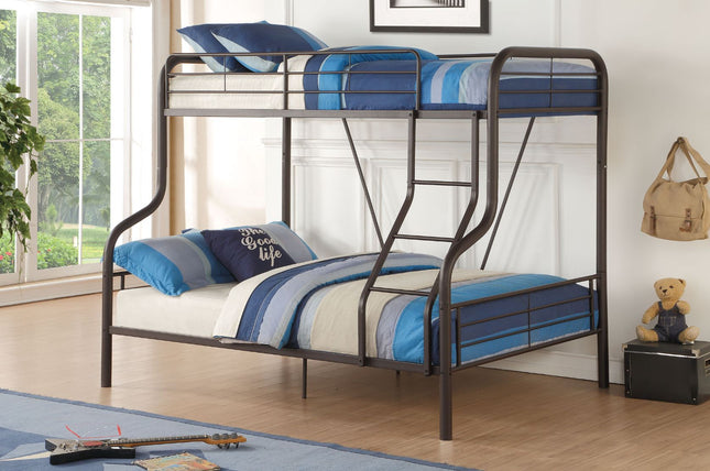 Cairo - Twin Over Full Bunk Bed - Sandy Black - Tony's Home Furnishings