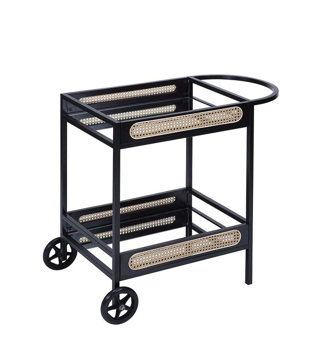 Colson - Serving Cart - Black Finish - Tony's Home Furnishings