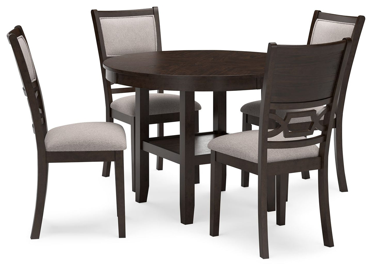 Langwest - Brown - Dining Room Table Set (Set of 5) - Tony's Home Furnishings