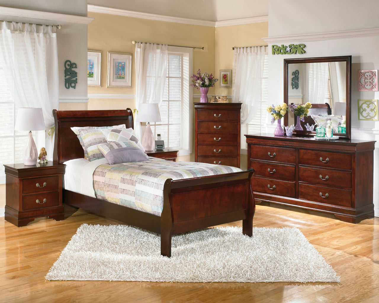 Alisdair - Sleigh Bed Tony's Home Furnishings Furniture. Beds. Dressers. Sofas.