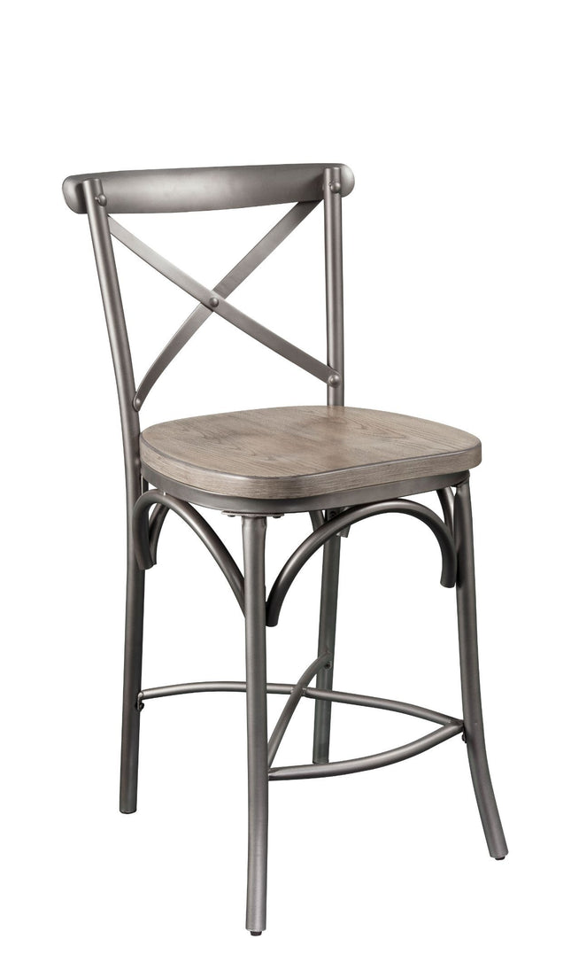 Kaelyn II - Counter Height Chair (Set of 2) - Gray Oak & Sandy Gray - Tony's Home Furnishings