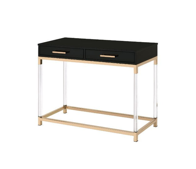 Adiel - Accent Table - Black & Gold Finish - Tony's Home Furnishings