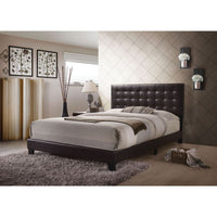 Masate - Queen Bed - Espresso PU - Tony's Home Furnishings
