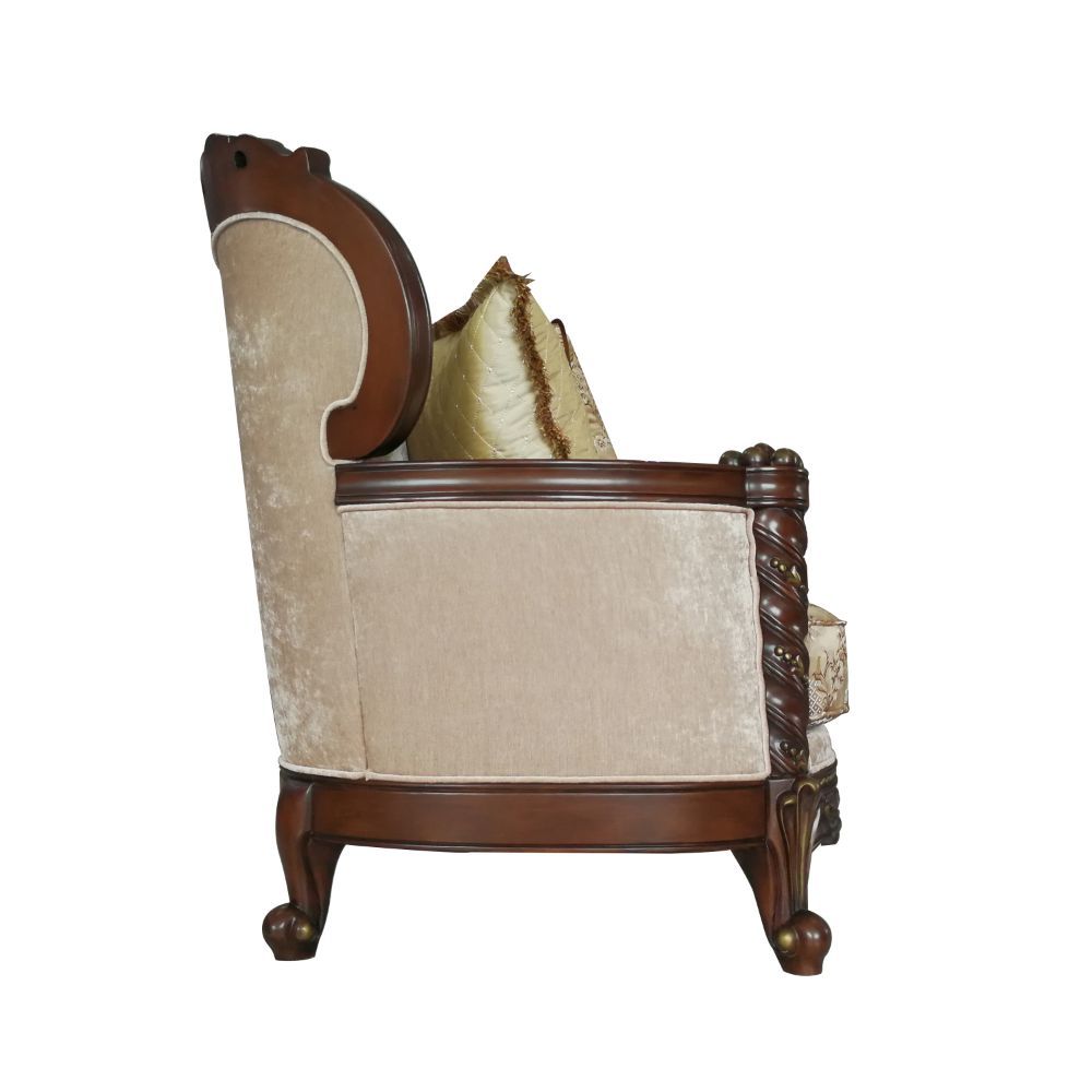 Devayne - Sofa - Fabric & Dark Walnut - Tony's Home Furnishings