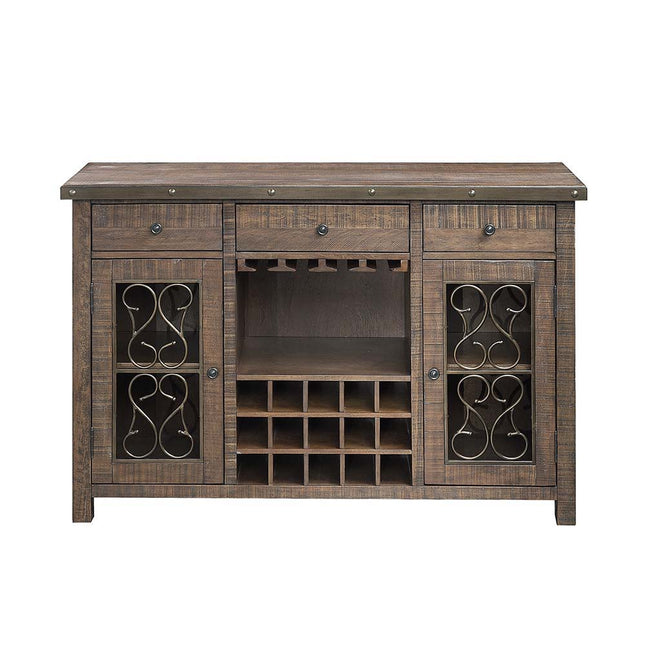 Raphaela - Server - Weathered Cherry Finish - Tony's Home Furnishings