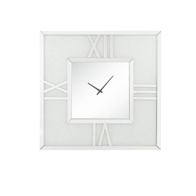 Noralie - Wall Clock - Mirrored & Faux Diamonds - 40" - Tony's Home Furnishings