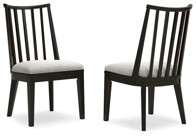 Galliden - Black - Dining Upholstered Side Chair (Set of 2) - Tony's Home Furnishings