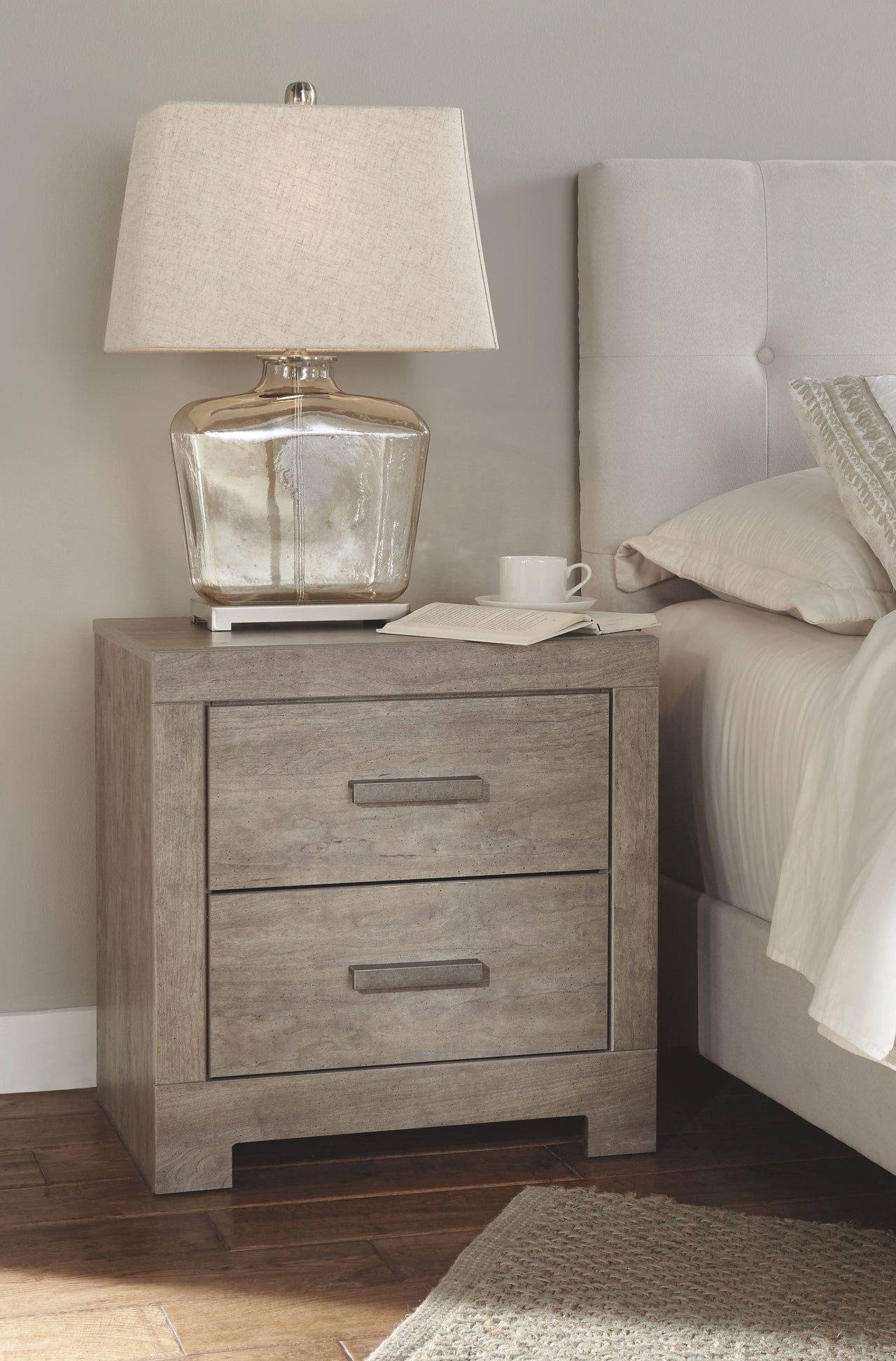 Culverbach - Gray - Two Drawer Night Stand - Tony's Home Furnishings