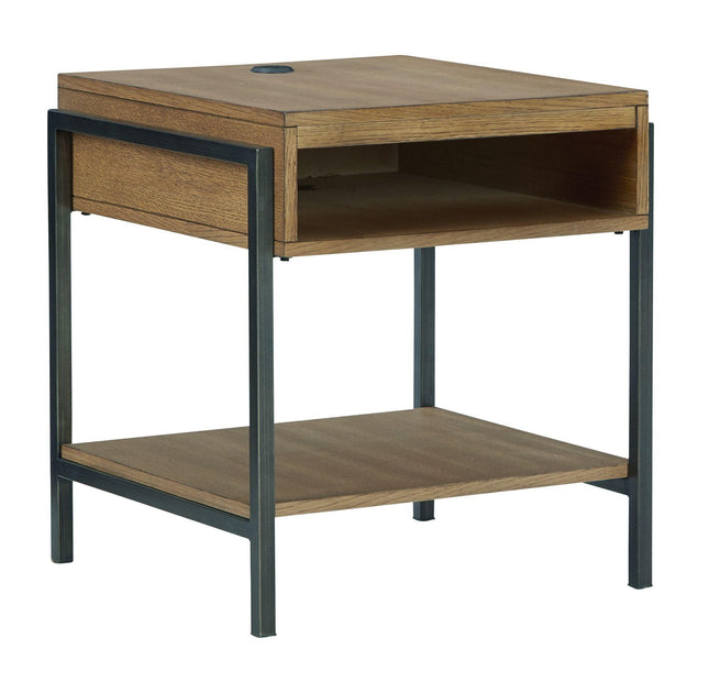 Fridley - Brown / Black - Rectangular End Table Signature Design by Ashley® 