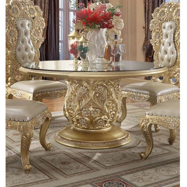 Cabriole - Dining Table - Gold Finish - 30" - Tony's Home Furnishings