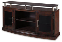Thumbnail for Chanceen - Dark Brown - Medium TV Stand/Fireplace Opt Tony's Home Furnishings Furniture. Beds. Dressers. Sofas.
