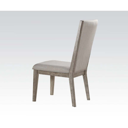 Rocky - Side Chair (Set of 2) - Fabric & Gray Oak - Tony's Home Furnishings