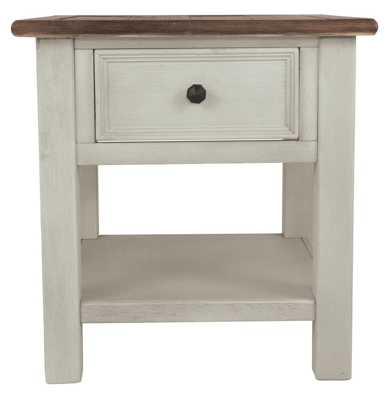 Bolanburg - White / Brown / Beige - Chair Side End Table - Door Tony's Home Furnishings Furniture. Beds. Dressers. Sofas.