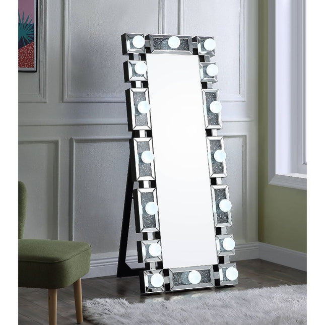 Noralie - Accent Floor Mirror - Pearl Silver - 63" - Tony's Home Furnishings