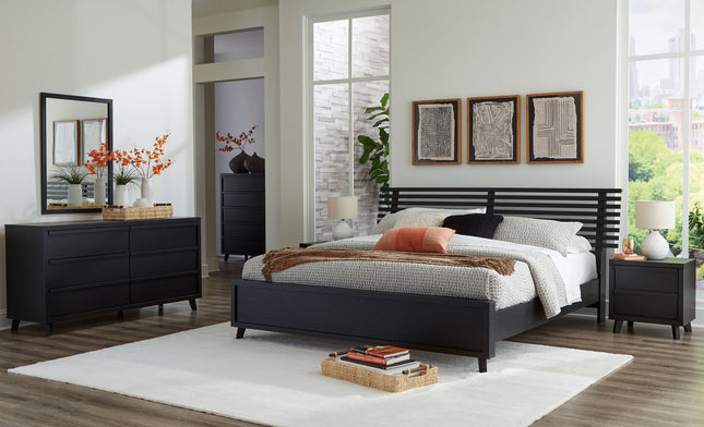 Danziar - Slat Panel Bedroom Set - Tony's Home Furnishings