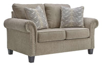 Thumbnail for Shewsbury - Pewter - Loveseat Tony's Home Furnishings Furniture. Beds. Dressers. Sofas.