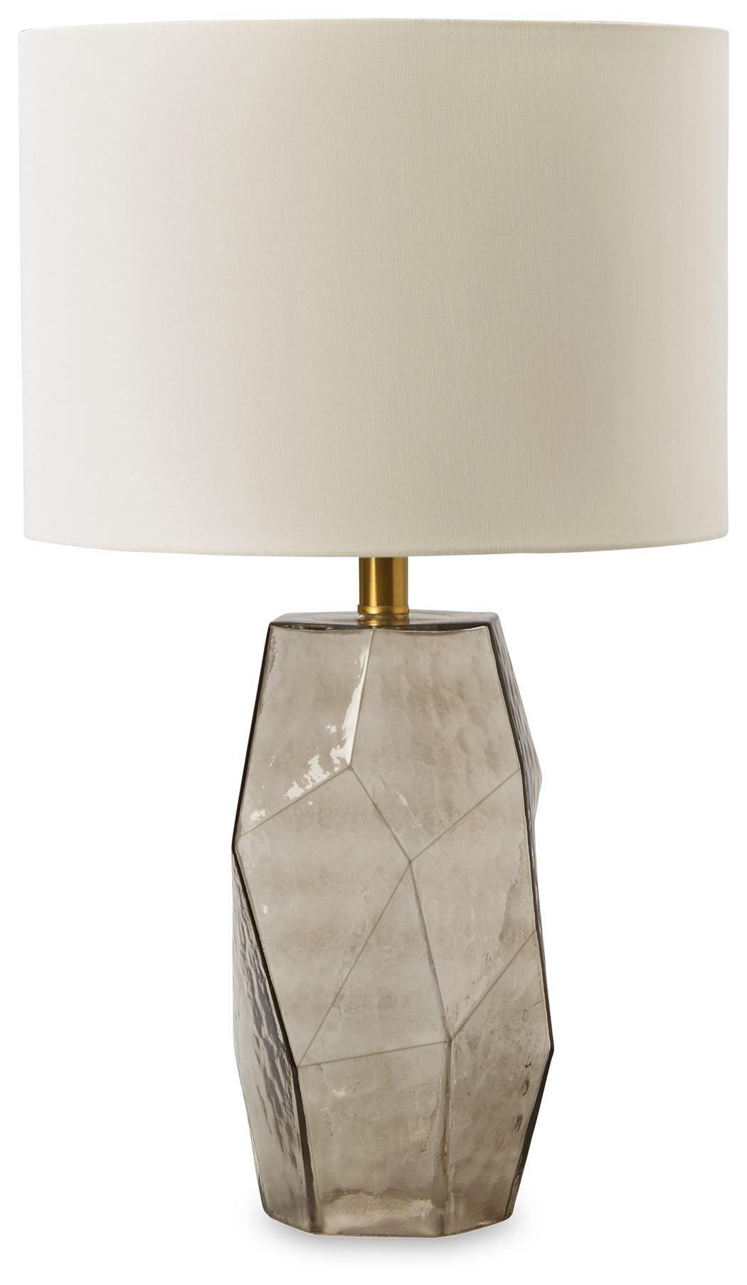Taylow - Gray - Glass Table Lamp Tony's Home Furnishings Furniture. Beds. Dressers. Sofas.