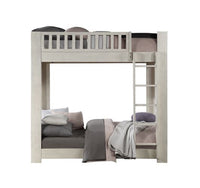 Cedro - Bunk Bed - Weathered White Finish - Tony's Home Furnishings