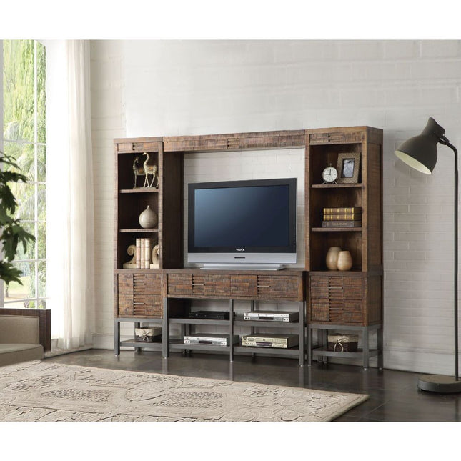 Andria - Entertainment Center - Reclaimed Oak - Tony's Home Furnishings