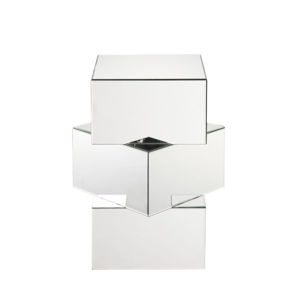 Meria - End Table - Mirrored - Tony's Home Furnishings