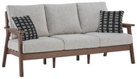 Thumbnail for Emmeline - Brown / Beige - Sofa With Cushion - Tony's Home Furnishings