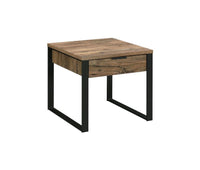 Thumbnail for Aflo - End Table - Weathered Oak & Black Finish - Tony's Home Furnishings