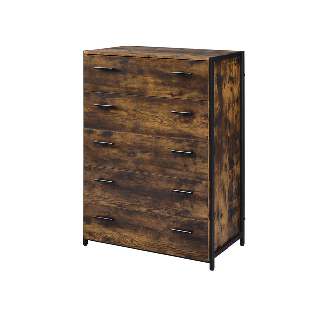 Juvanth - Chest - Rustic Oak & Black Finish - Tony's Home Furnishings