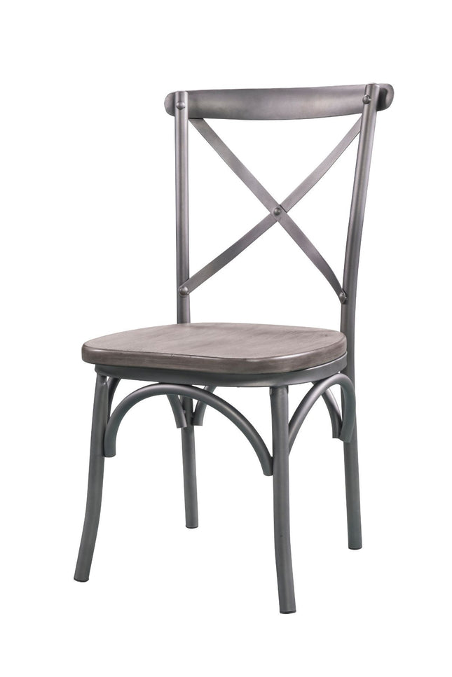 Kaelyn II - Side Chair (Set of 2) - Gray Oak & Sandy Gray - Tony's Home Furnishings