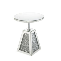 Noralie - Accent Table - Mirrored & Faux Diamonds - 20