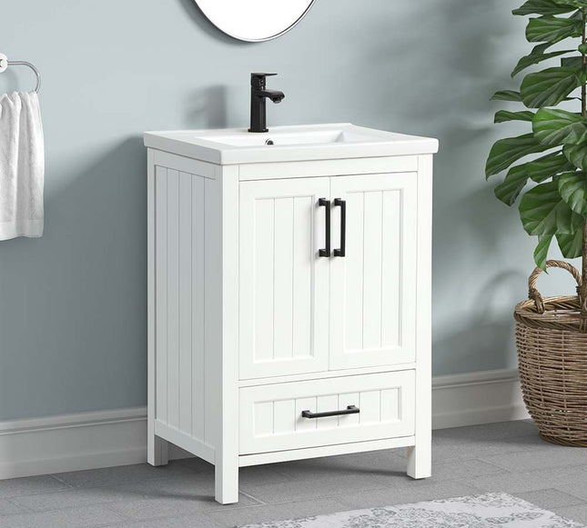 Mysie - Sink Cabinet - White Finish - Tony's Home Furnishings