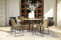 Thumbnail for Amaris - Brown / Black - 5 Pc. - Dining Set Tony's Home Furnishings Furniture. Beds. Dressers. Sofas.