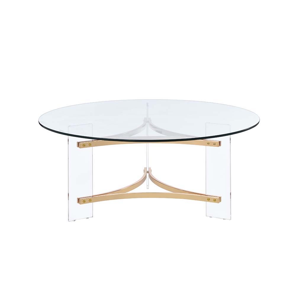 Sosi - Coffee Table - Gold Finish - Tony's Home Furnishings
