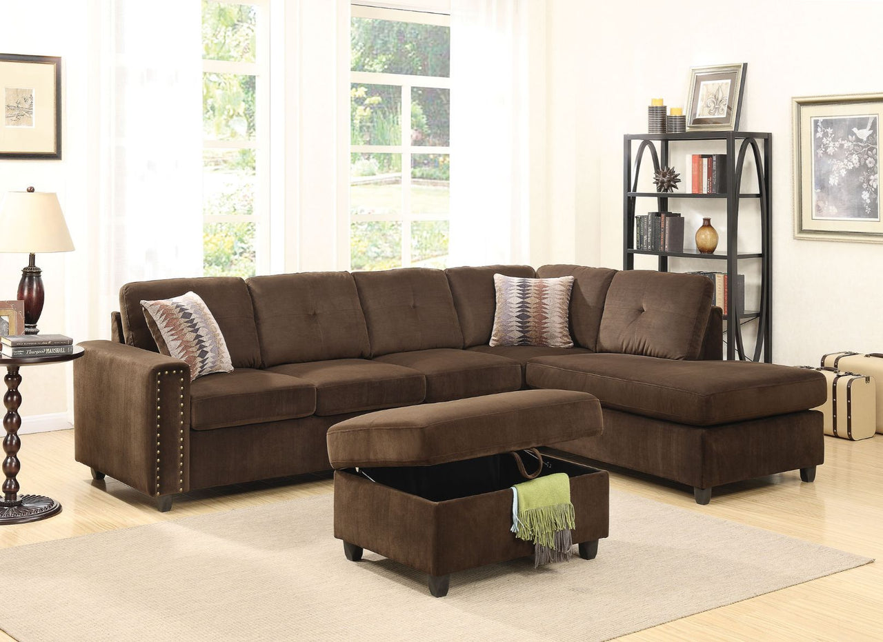 Belville - Sectional Sofa (Reversible w/Pillows) - Tony's Home Furnishings