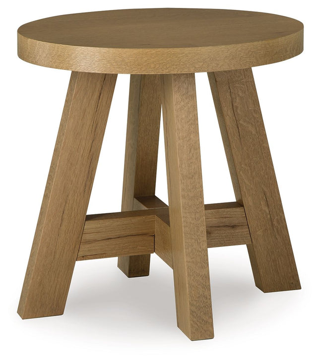 Brinstead - Light Brown - Oval End Table Signature Design by Ashley® 