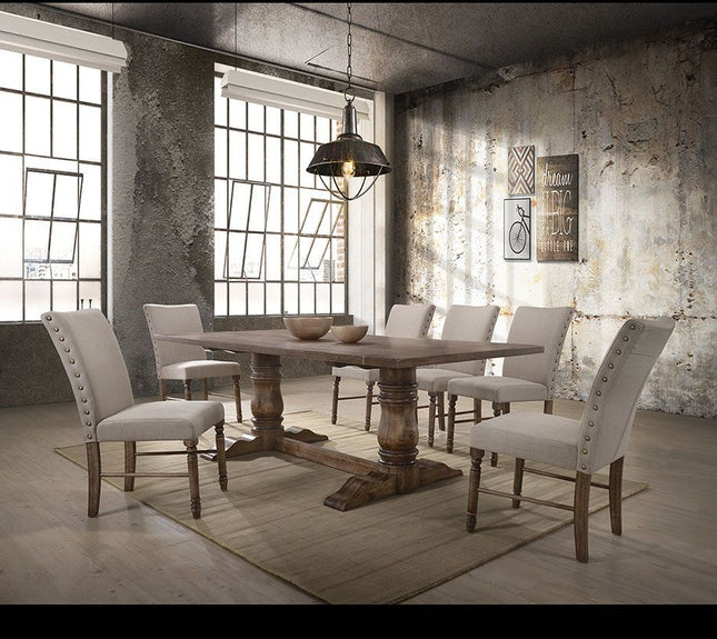 Leventis - Dining Table - Weathered Oak - Tony's Home Furnishings