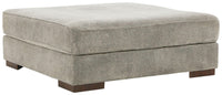 Thumbnail for Bayless - Smoke - Oversized Accent Ottoman Tony's Home Furnishings Furniture. Beds. Dressers. Sofas.
