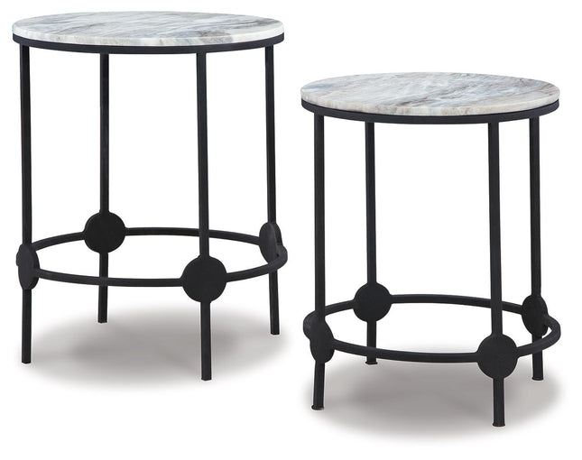 Beashaw - Gray / Black - Accent Table Set (Set of 2) Ashley Furniture 