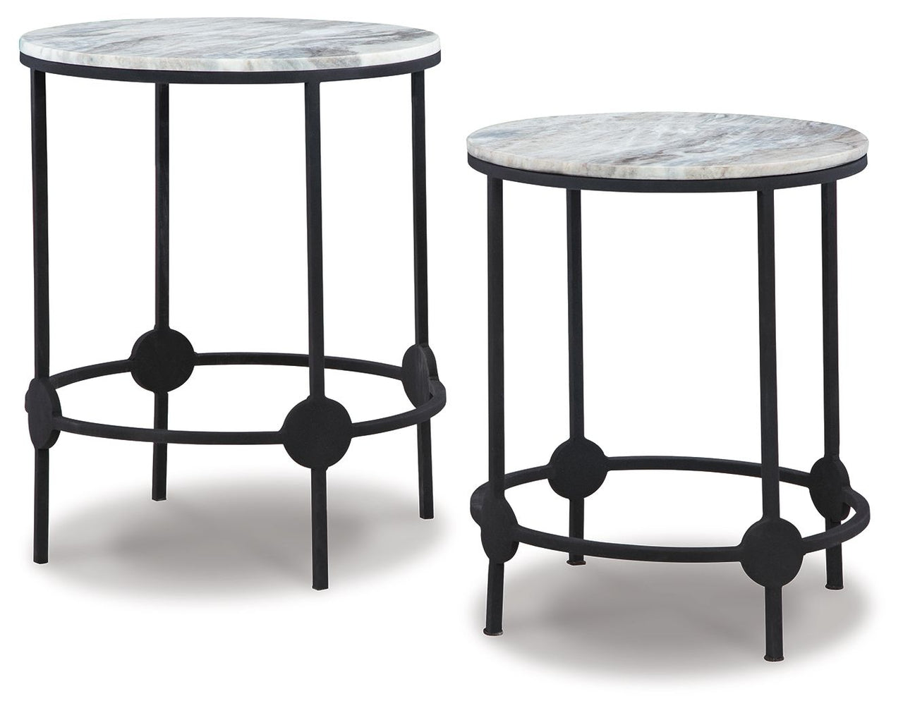 Beashaw - Gray / Black - Accent Table Set (Set of 2) Tony's Home Furnishings Furniture. Beds. Dressers. Sofas.