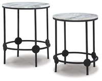 Thumbnail for Beashaw - Gray / Black - Accent Table Set (Set of 2) Tony's Home Furnishings Furniture. Beds. Dressers. Sofas.
