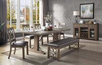 Raphaela - Dining Table - Weathered Cherry Finish - Tony's Home Furnishings